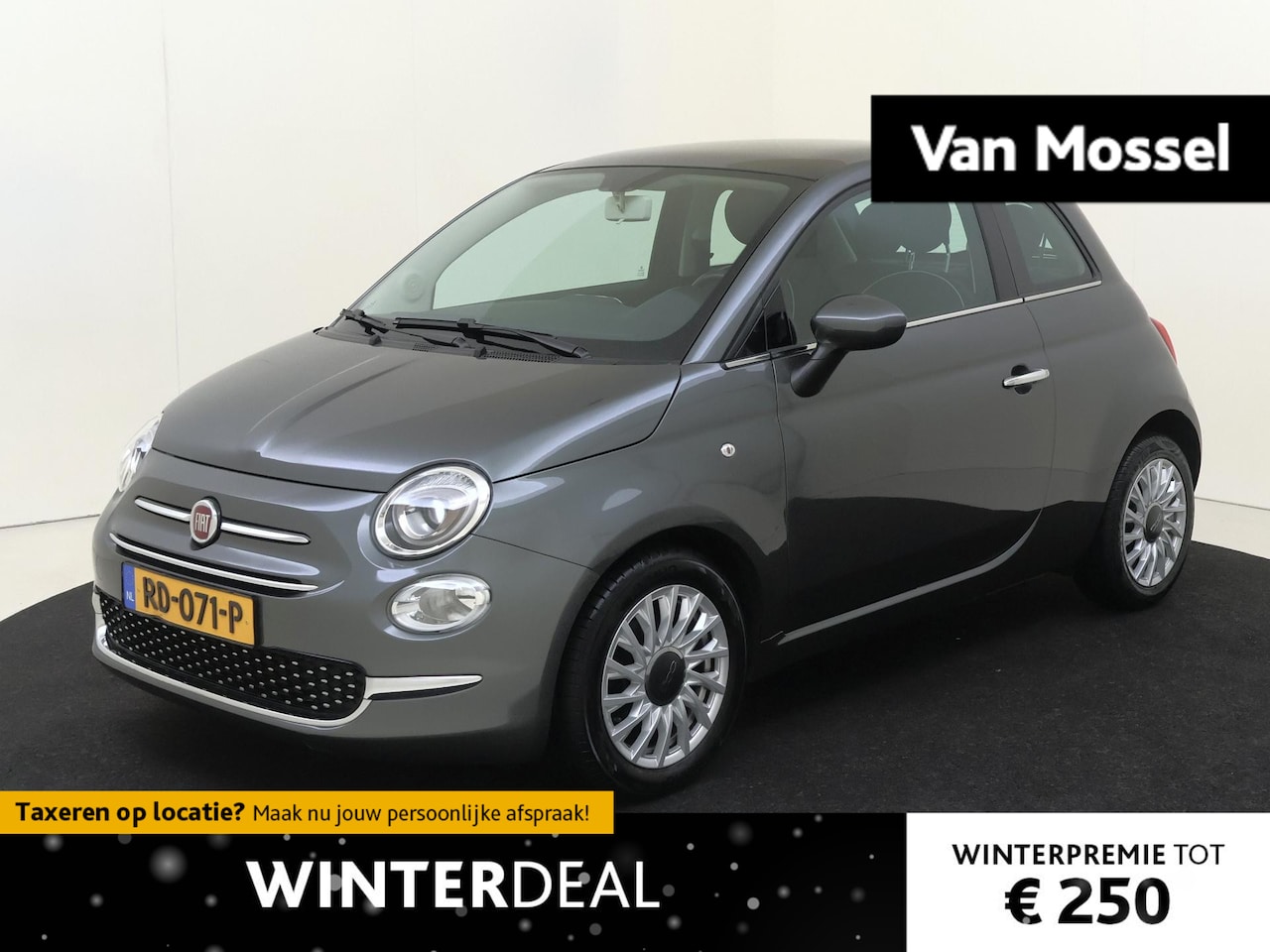 Fiat 500 - 0.9 TwinAir Turbo Lounge | Panoramadak | Airconditioning | Full-Map Navigatie | DAB-Radio - AutoWereld.nl
