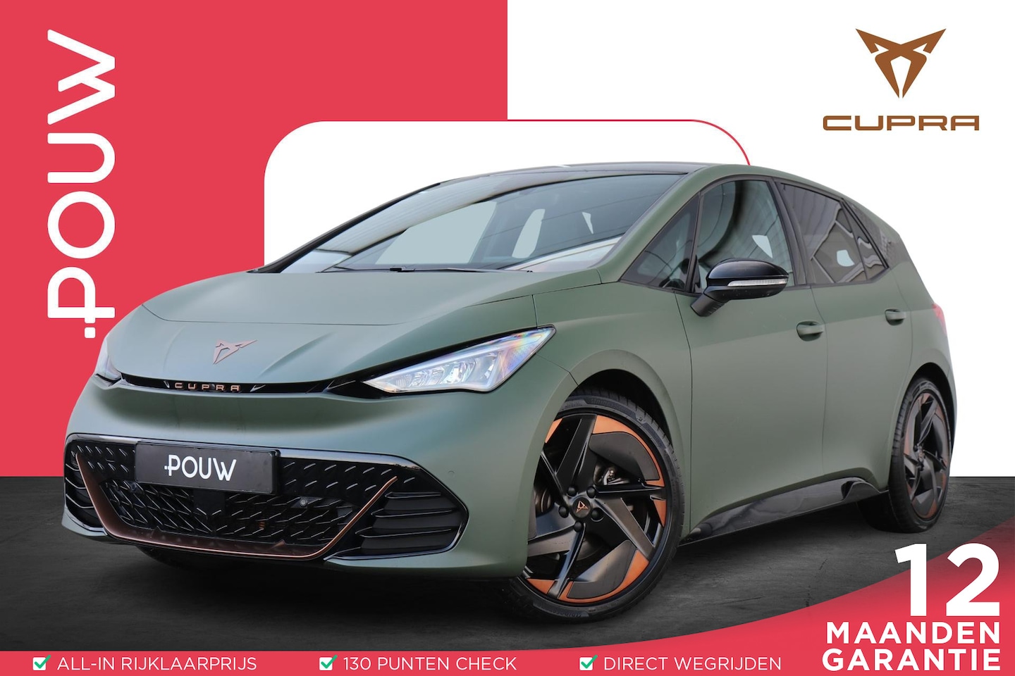 CUPRA Born - 204pk Copper Edition One 62 kWh | SoH 94% | Panoramadak | 360 Camera | Stoelverwarming | N - AutoWereld.nl