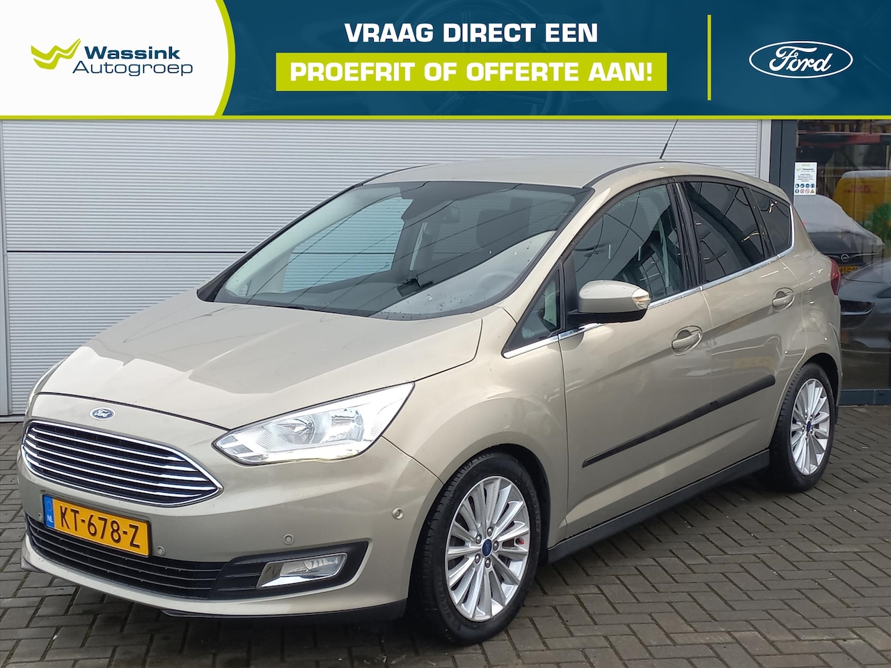 Ford C-Max - 1.0T 125pk Titanium | Climate control | Navigatie | Voorruitverwarming | 17" Lm velgen | P - AutoWereld.nl
