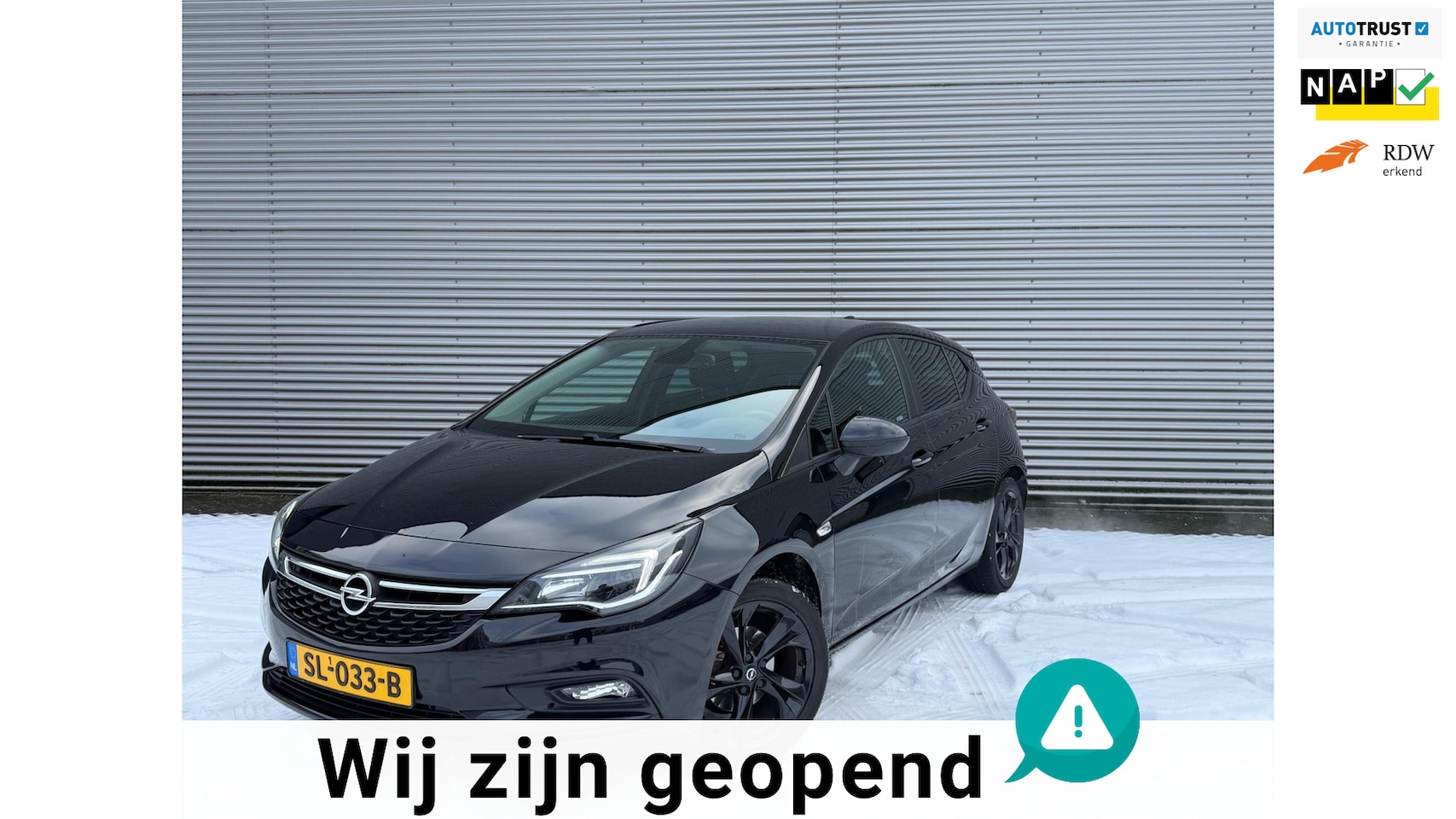 Opel Astra - 1.4 Turbo 150PK Black Edition /CarPlay/Airco/Cruise/NAP - AutoWereld.nl