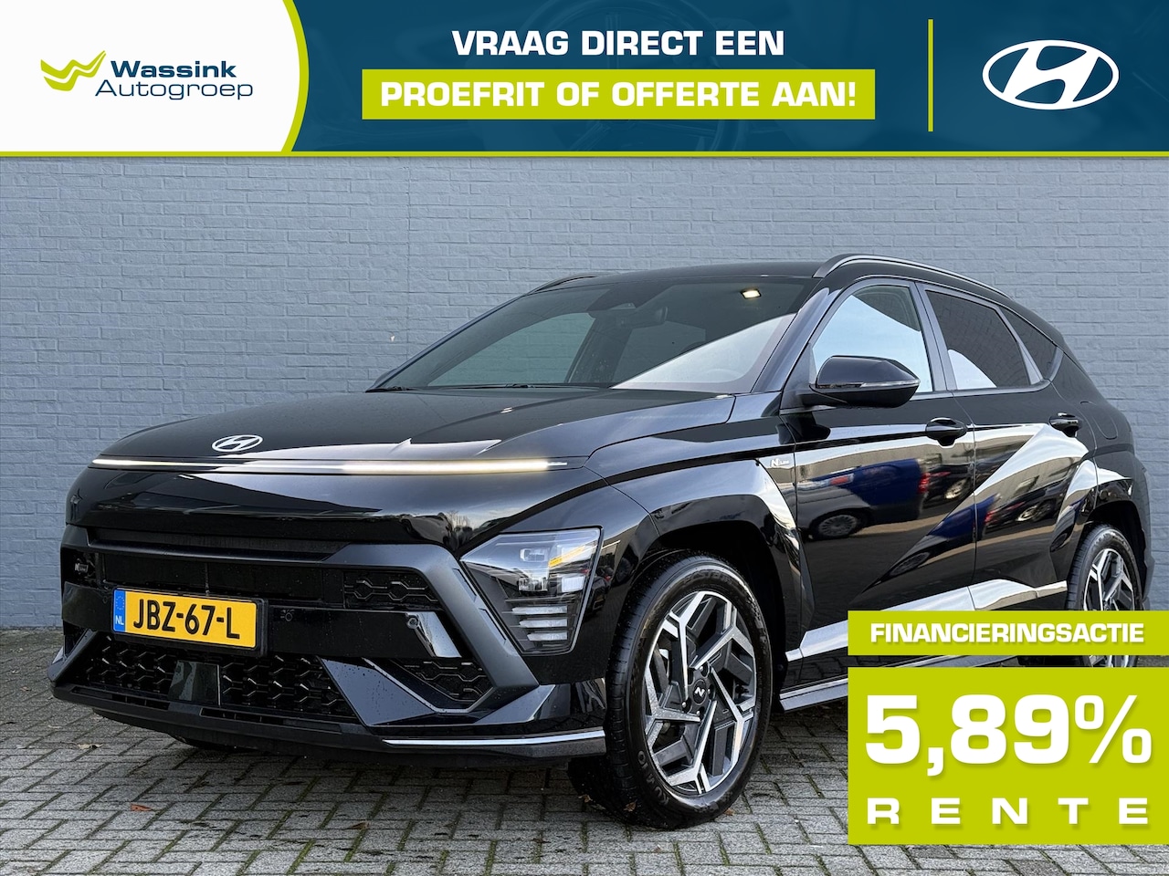 Hyundai Kona - 1.6 GDI HEV 141pk DCT N-Line Edition | Sportieve Styling | Navigatie | Adaptive Cruise Con - AutoWereld.nl