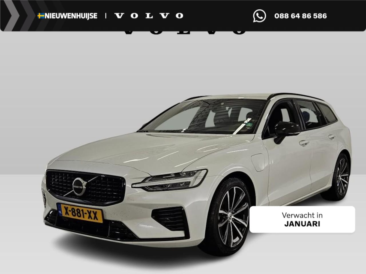 Volvo V60 - 2.0 T6 Plug-in hybrid AWD Plus Dark | Trekhaak | Adaptive Cruise Control | Stuurverwarming - AutoWereld.nl