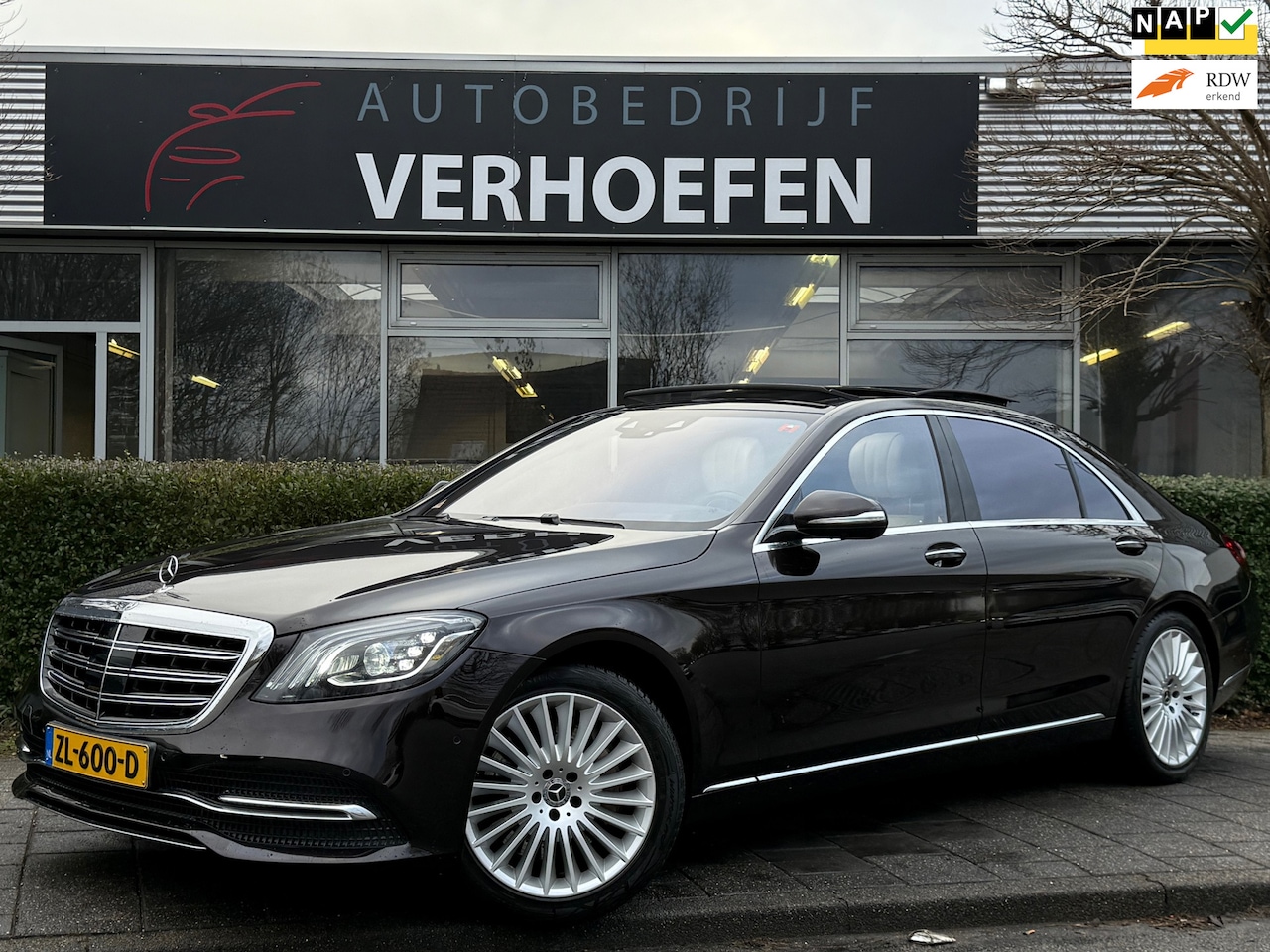 Mercedes-Benz S-klasse - 400d Lang Premium Plus - DEALER ONDERHOUDEN - BURMESTER - SFEERVERLICHTING - CARPLAY - 360 - AutoWereld.nl