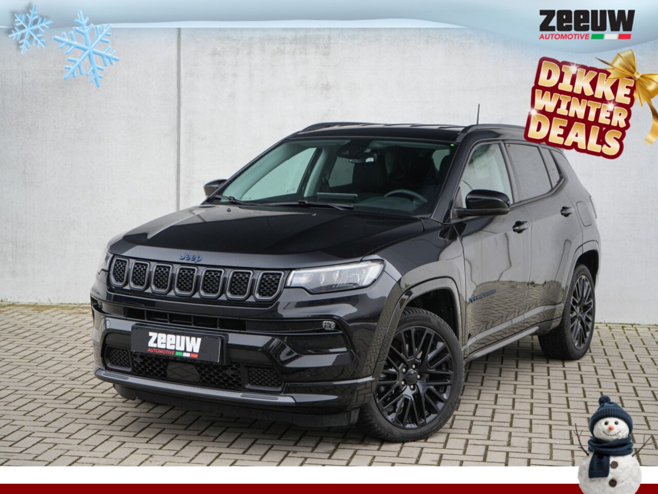 Jeep Compass - 4xe 240 PK Hybrid S | Leder | Navi | Winter | Camera | 19" - AutoWereld.nl
