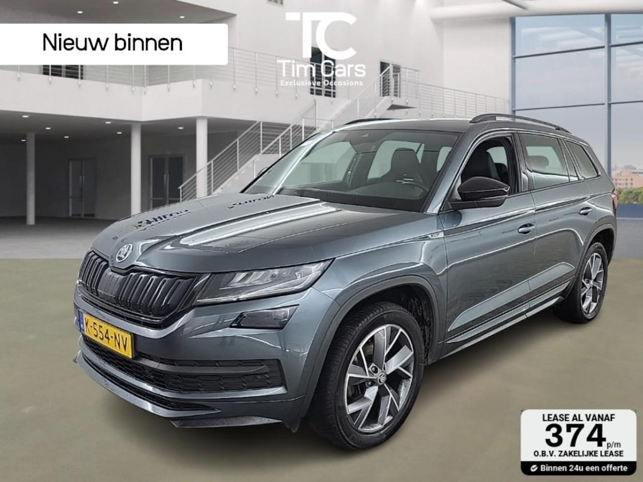 Skoda Kodiaq - 1.5 TSI Sportline Automaat | Panoramadak | Trekhaak | LED verlichting | Elektrisch bedienb - AutoWereld.nl