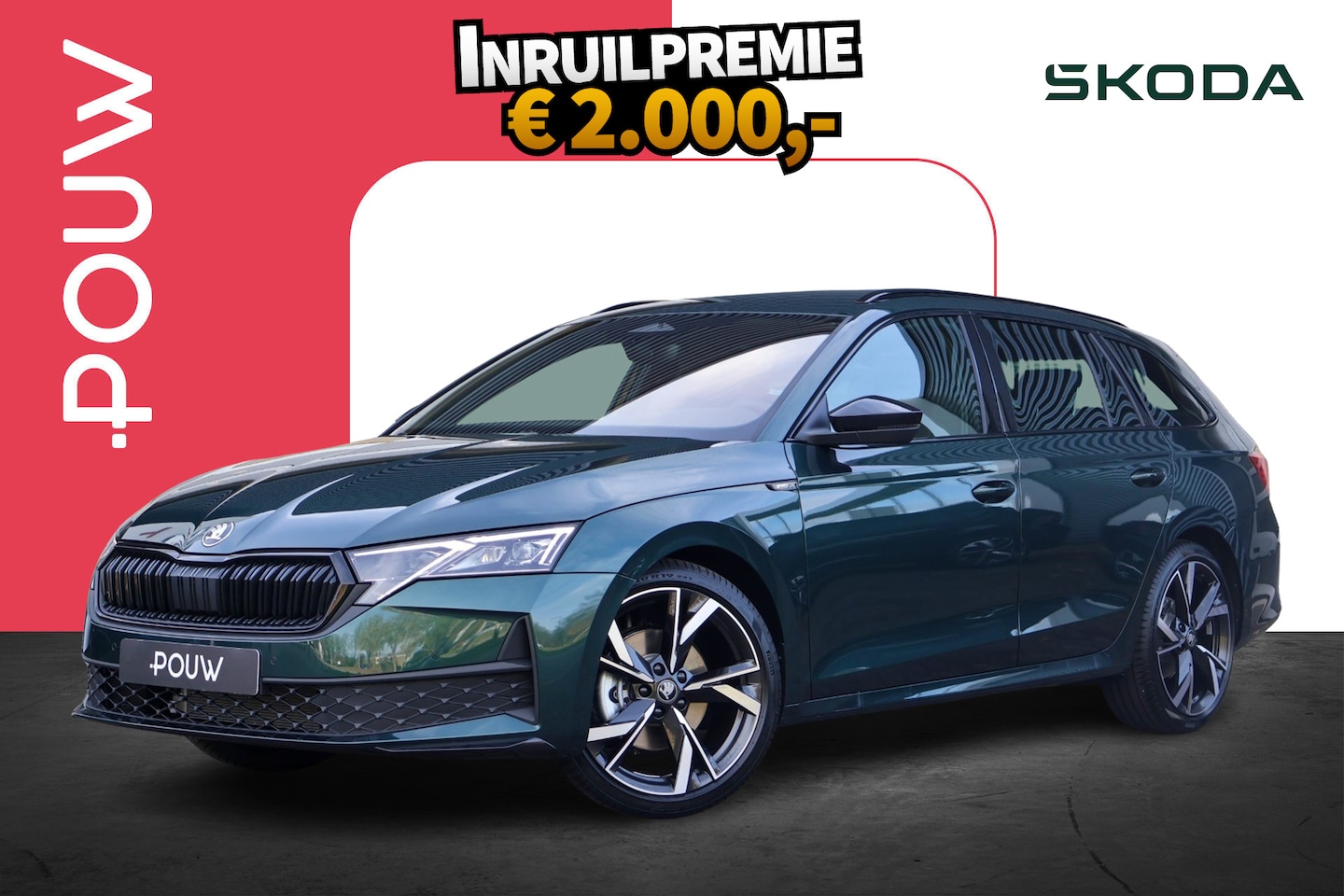 Skoda Octavia Combi - 1.5 TSI 150pk MHEV Sportline Tour | 19" Velgen | Exclusieve Kleur - AutoWereld.nl