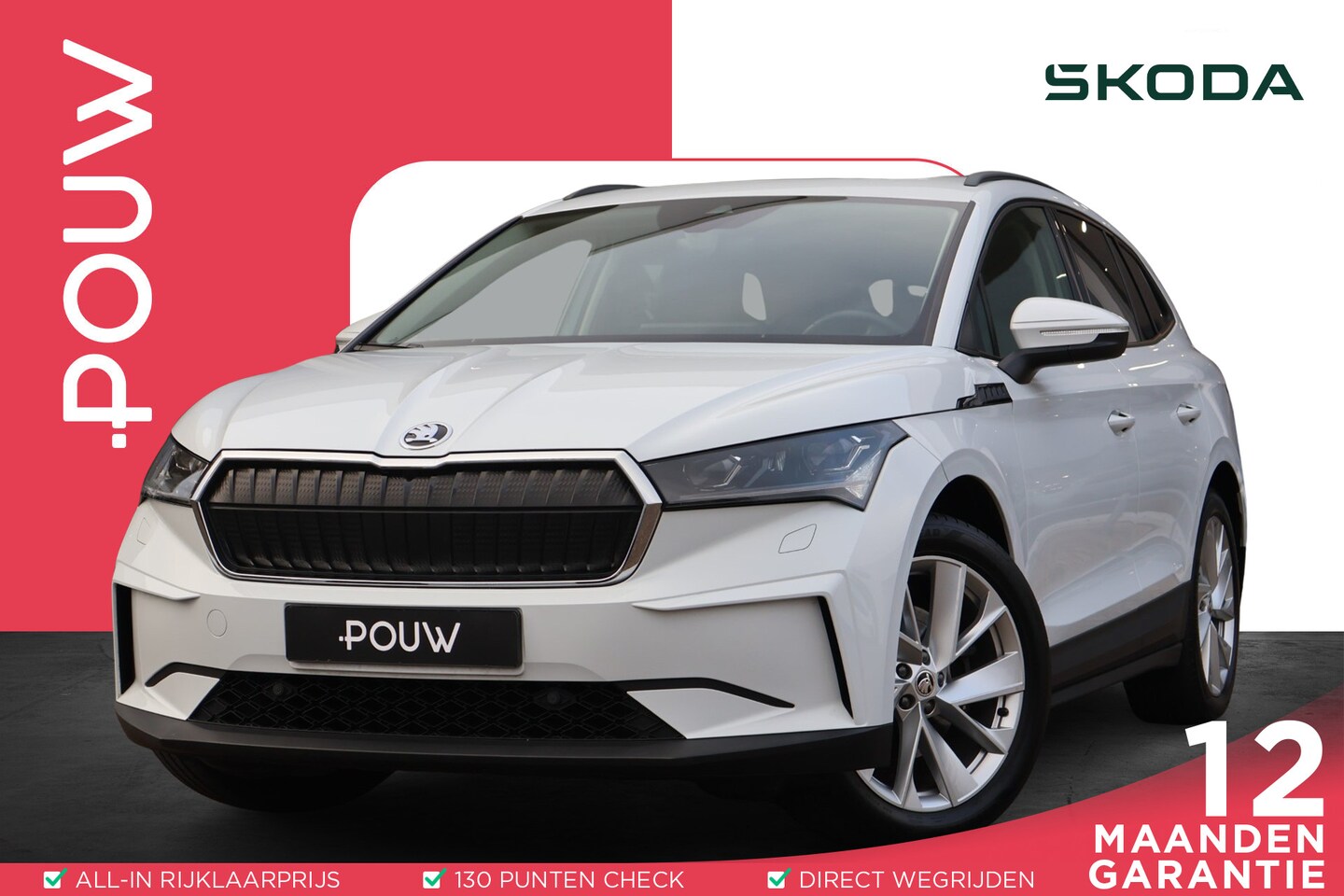Skoda Enyaq iV - 60 180pk | SoH 93% | Warmtepomp | Wegklapbare Trekhaak | Panoramadak | PDC - AutoWereld.nl