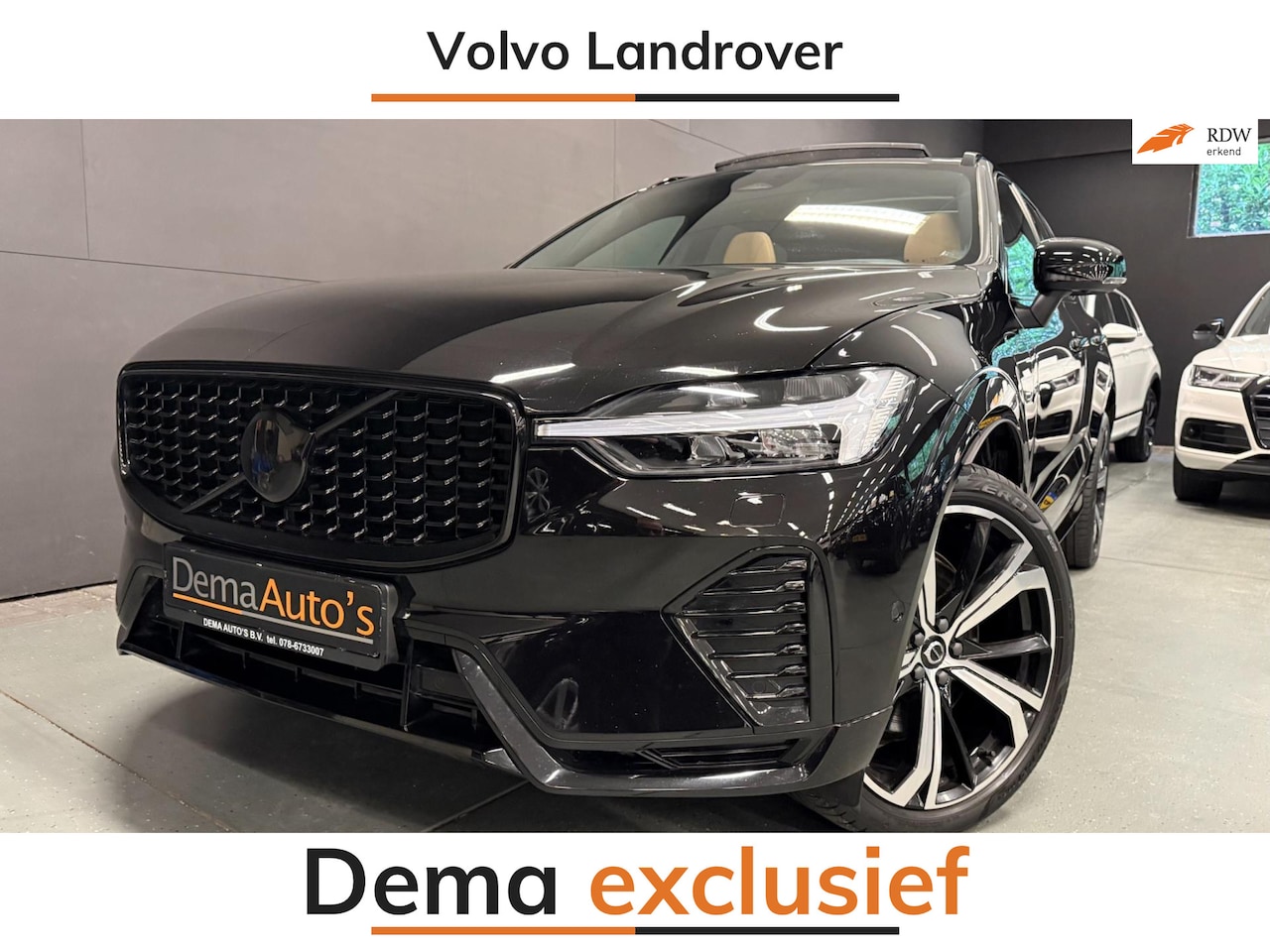 Volvo XC60 - 2.0 T8 Plug-in hybrid AWD 456PK BLACK-LINE R-DESIGN PANO/360CAM/H&K/STOEL-M/CARPLAY/ - AutoWereld.nl