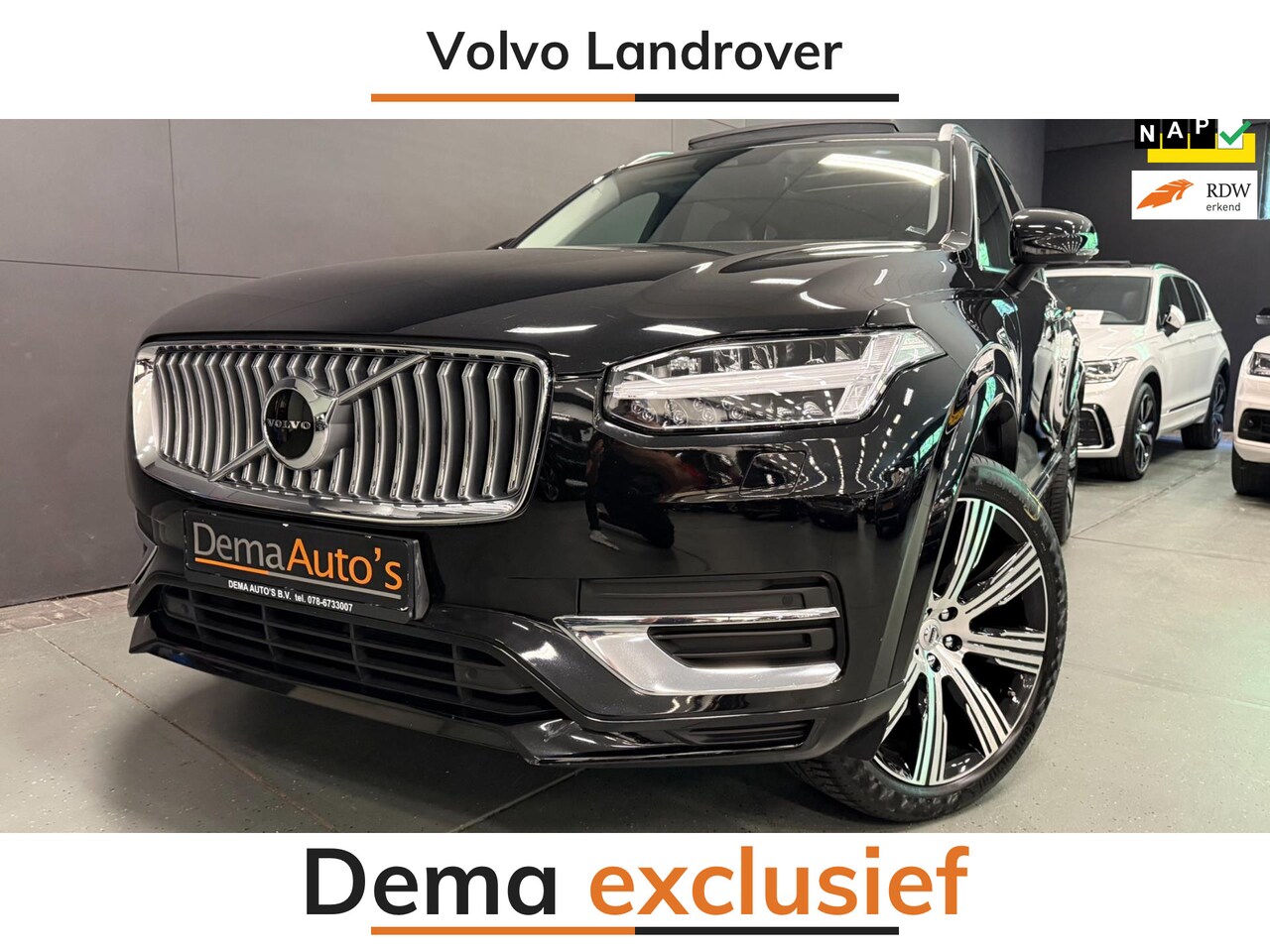 Volvo XC90 - 2.0 T8 Recharge AWD Inscription Expression 21'' LONG RANGE PANO/LEDER/DAB/LED/H-KARDON/7ZI - AutoWereld.nl