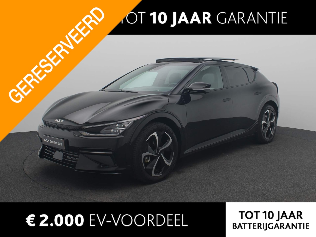 Kia EV6 - GT-Line AWD 77.4 kWh | SOH 100% | LED | Stoelverwarming | Panoramadak | Apple Carplay - An - AutoWereld.nl