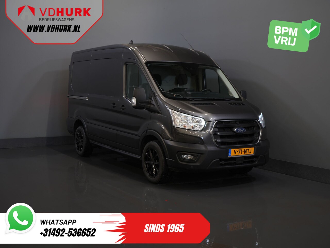 Ford Transit - 350 2.0 TDCI 170 pk Aut. L2H2 18" LMV/ Carplay/ Navi/ Camera/ Inrichting/ Trekhaak/ PDC/ C - AutoWereld.nl