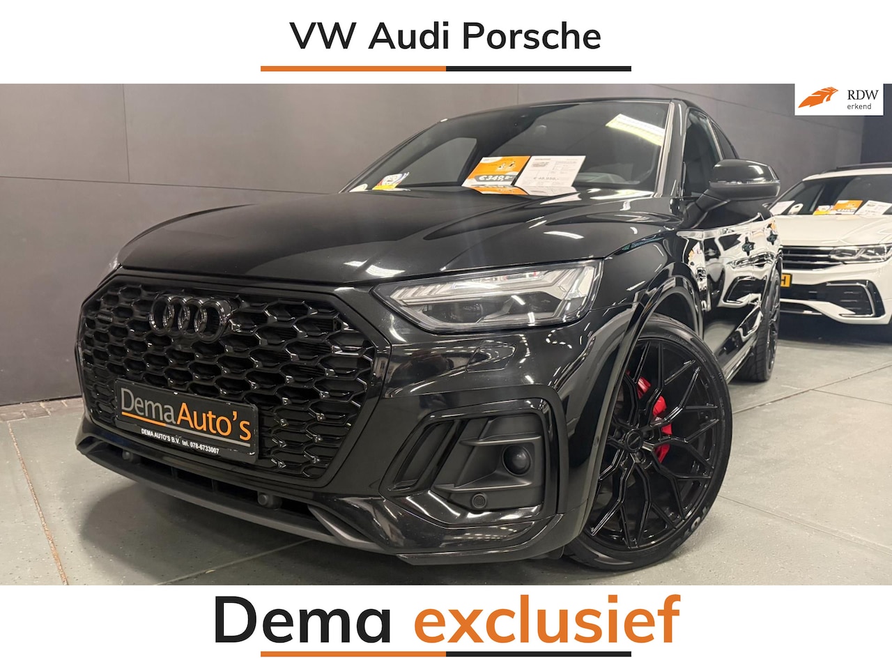 Audi Q5 SQ5 Sportback - 55 TFSI e 22'' 367PK BLACK-LINE H-UP/B&O/V-COCKPIT/DAB/SFEERVERLICHTING/// - AutoWereld.nl