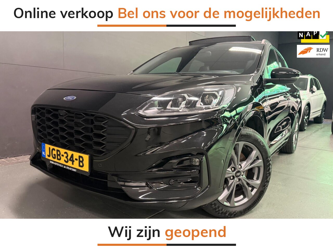 Ford Kuga - 2.5 PHEV ST-Line X PANO/NAVI/H-UP/B&O/CAM/ECC/PDC/CRUISE/// - AutoWereld.nl