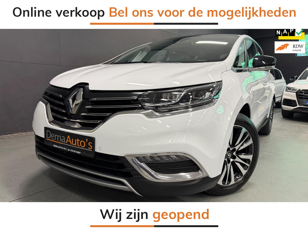 Renault Espace - 1.6 TCe Initiale Paris 4 CONTROL PANO/CAM/LEDER/DAB/BOSE/SFEERVERL/ECC/PDC/CRUISE/// - AutoWereld.nl