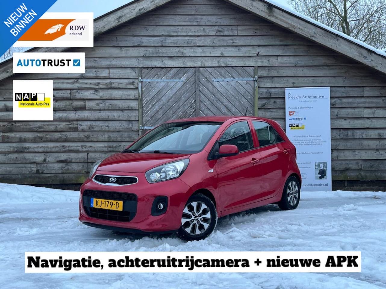Kia Picanto - 1.0 CVVT EconomyPlusLine | Airco | Navi | Camera | Elektr. Ramen | Nieuwe APK | Leuke auto - AutoWereld.nl