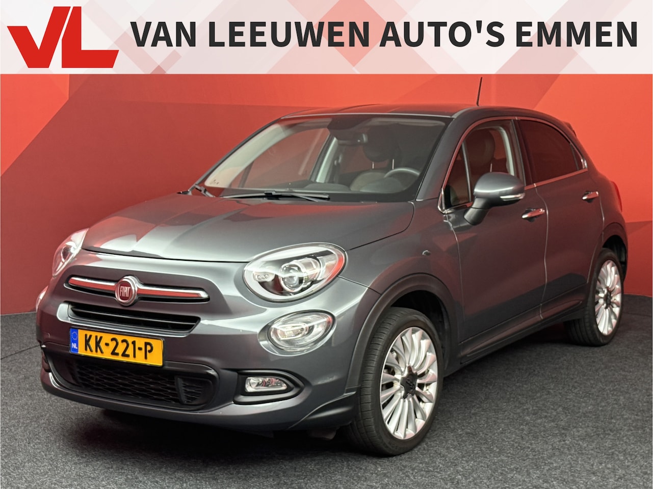 Fiat 500 X - 500X 1.4 Turbo MultiAir Lounge | Cruise | Navi | Leder - AutoWereld.nl