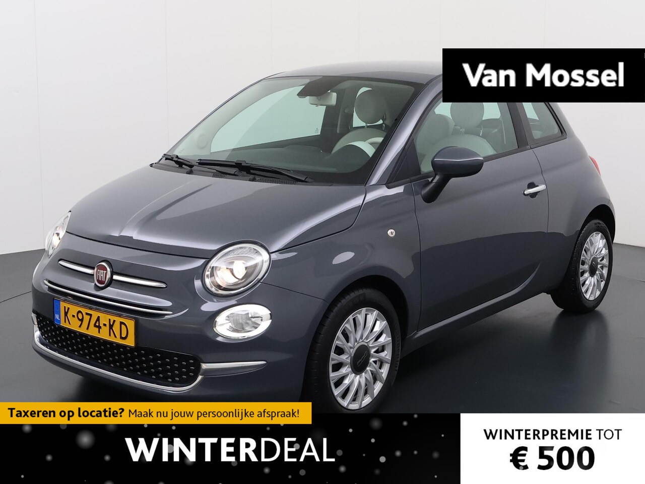 Fiat 500 - 1.0 Hybrid Lounge | Apple carplay / Android | Airco | LM velgen - AutoWereld.nl