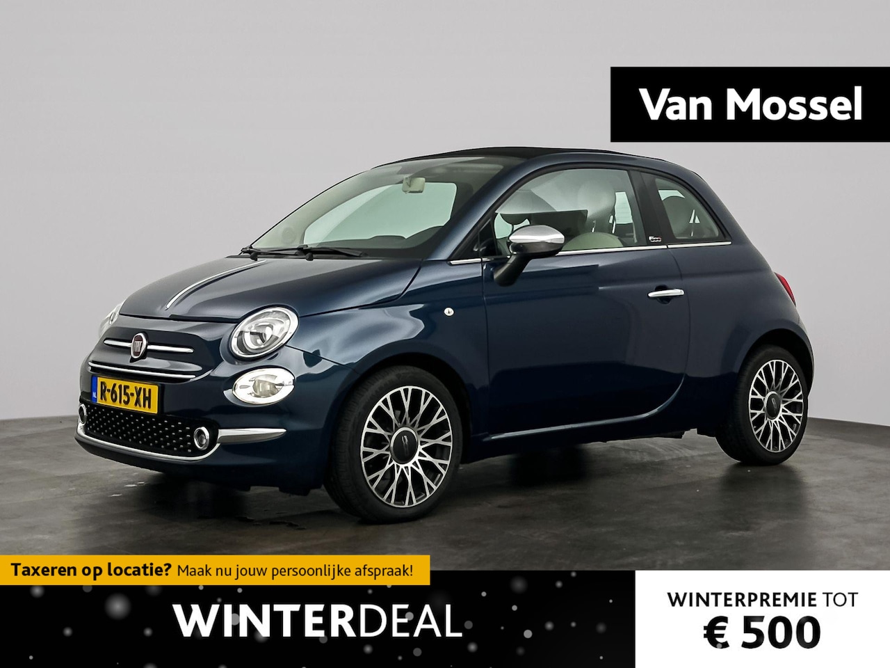 Fiat 500 C - 0.9 TwinAir Turbo Lounge | Navigatie | Parkeersensoren Achter - AutoWereld.nl