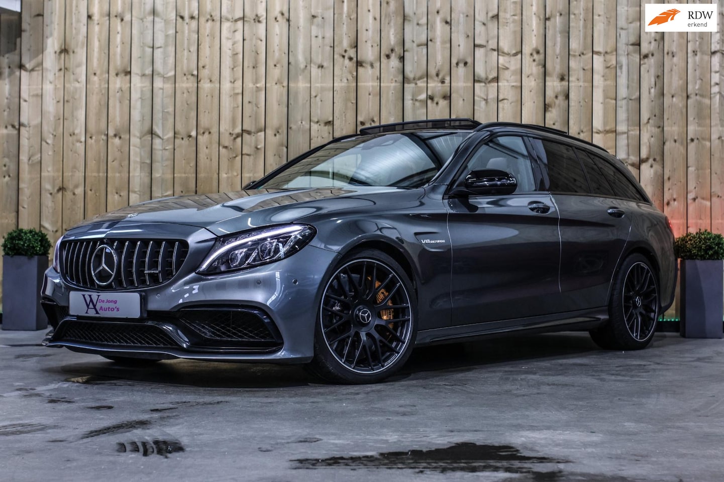 Mercedes-Benz C-klasse Estate - AMG 63 S *Pano*Keramisch*Perf. Stoelen*360 Camera* - AutoWereld.nl