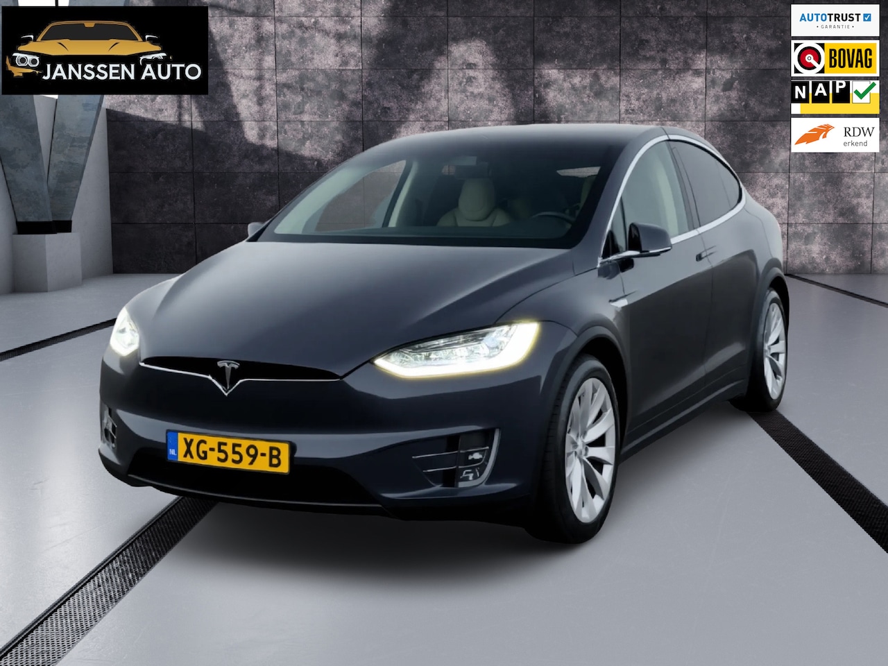 Tesla Model X - 75D 6p. | Premium Leder | Stoelverwarimg 6x | Stuurwiel verwarmd | Incl. BTW - AutoWereld.nl