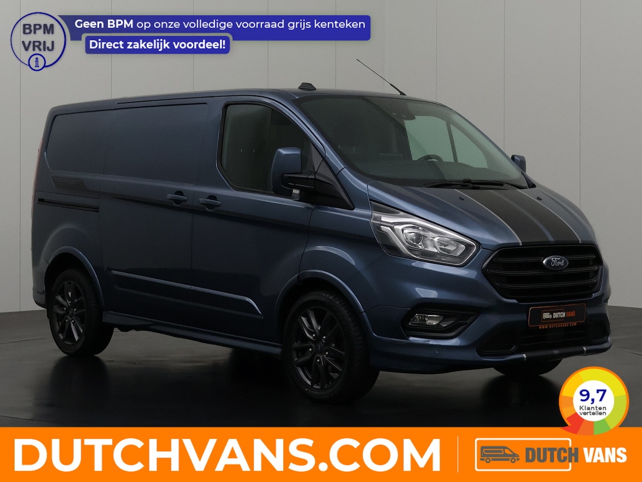 Ford Transit Custom - 2.0TDCi 185PK Automaat Sport | Leder | Navigatie | Camera | Airco | Cruise | Betimmering - AutoWereld.nl