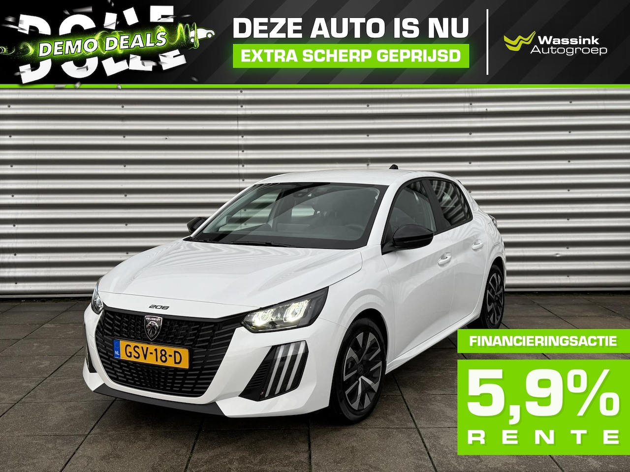 Peugeot 208 - DEMO DEAL | 1.2 Active 75pk 5-drs | Navigatie | Airconditioning | Bluetooth - AutoWereld.nl