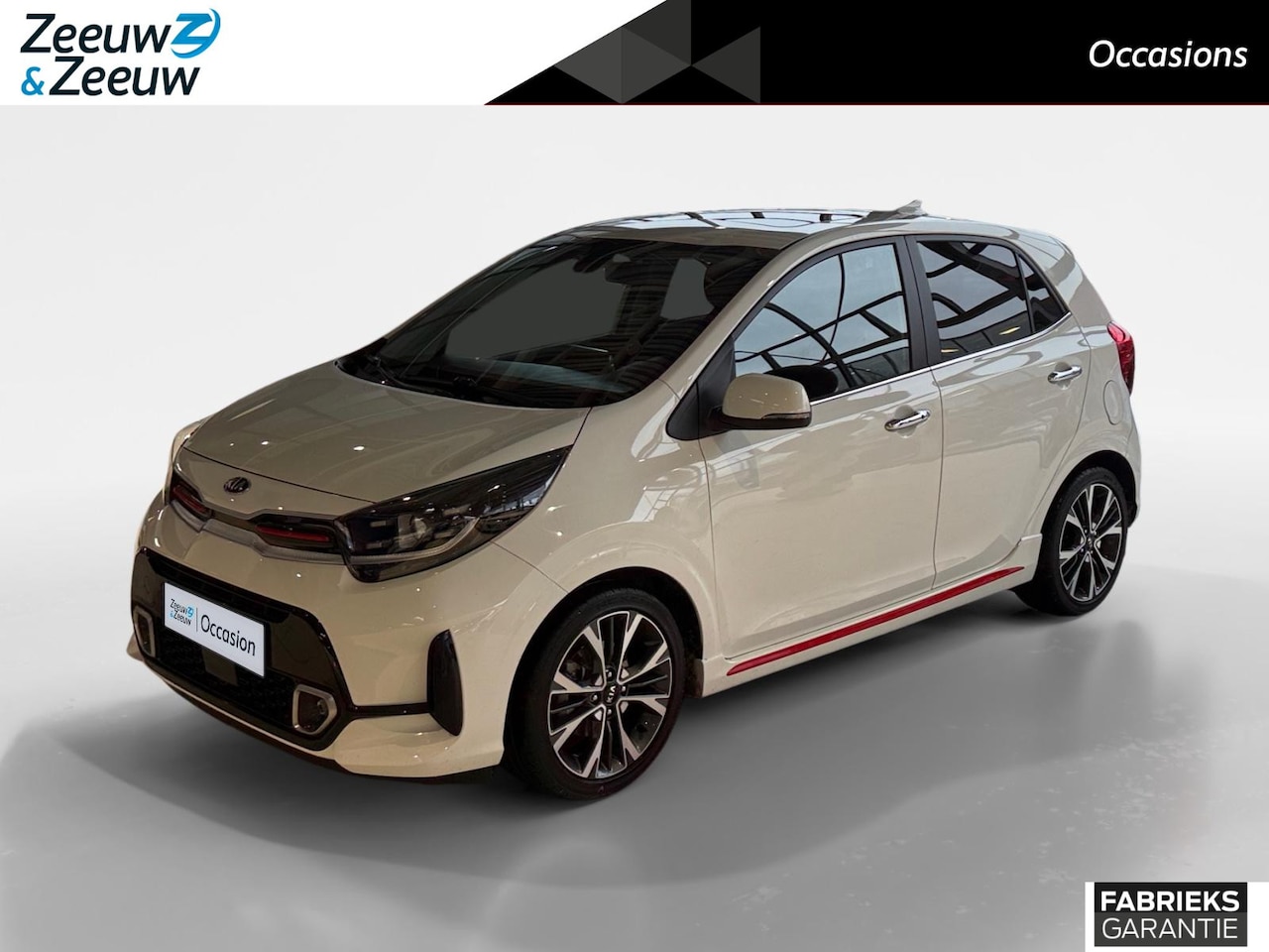 Kia Picanto - 1.0i Turbo GT-Line 5 persoons 100 PK | Fabrieksgarantie t/m 19-03-2028 +3x 1 jaar * | NAP - AutoWereld.nl