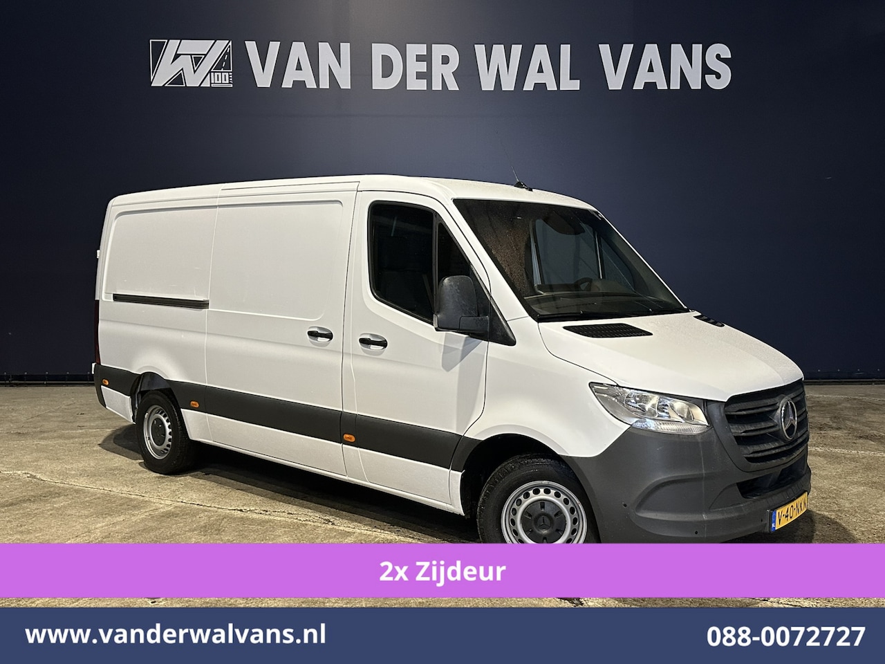 Mercedes-Benz Sprinter - 316 CDI 164pk 3500kg Trekhaak L2H1 Euro6 Airco | 2x zijdeur | Camera | Navigatie | Apple C - AutoWereld.nl
