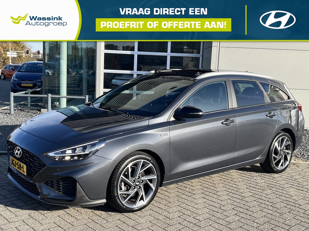 Hyundai i30 Wagon - 1.5 T-GDI 160pk Automaat N Line | Stoel en stuur verwarming | Parkeer camera | Panoramadak - AutoWereld.nl