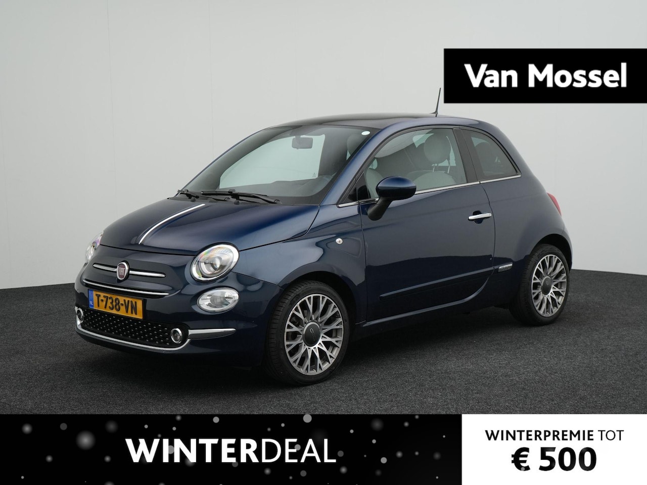 Fiat 500 - 1.0 Hybrid Dolcevita PANORAMADAK | HALF-LEER | NAVIGATIE | AIRCO | CRUISE | LMV | DAB | 12 - AutoWereld.nl