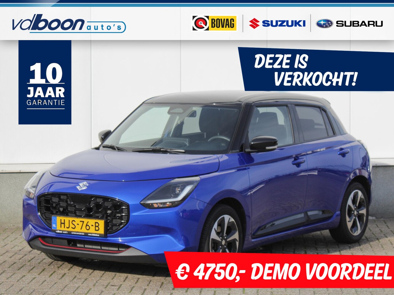 Suzuki Swift - 1.2 Style Smart Hybrid | € 4750,- DEMO VOORDEEL | Navi | Adap. Cruise | Camera | Lm-Velgen - AutoWereld.nl