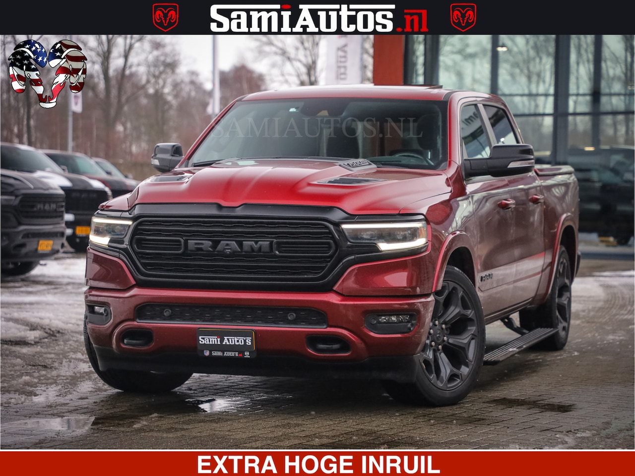Dodge Ram 1500 - LIMITED SPORT 5.7 V8 HEMI 402 PK | MEEST VOLLE EN LUXE UITVOERING | PRACHTIGE DELMONICO RE - AutoWereld.nl