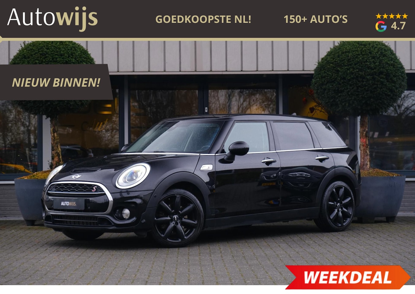 MINI Clubman - Mini COOPER S|192PK|AUT|NAVI|LED|STOELVERW|JCW - AutoWereld.nl