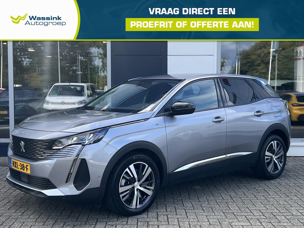 Peugeot 3008 - 1.6 Plug-in HYbrid 225pk Automaat Allure Pack Business I Carplay I Navigatie I Camera I Pa - AutoWereld.nl