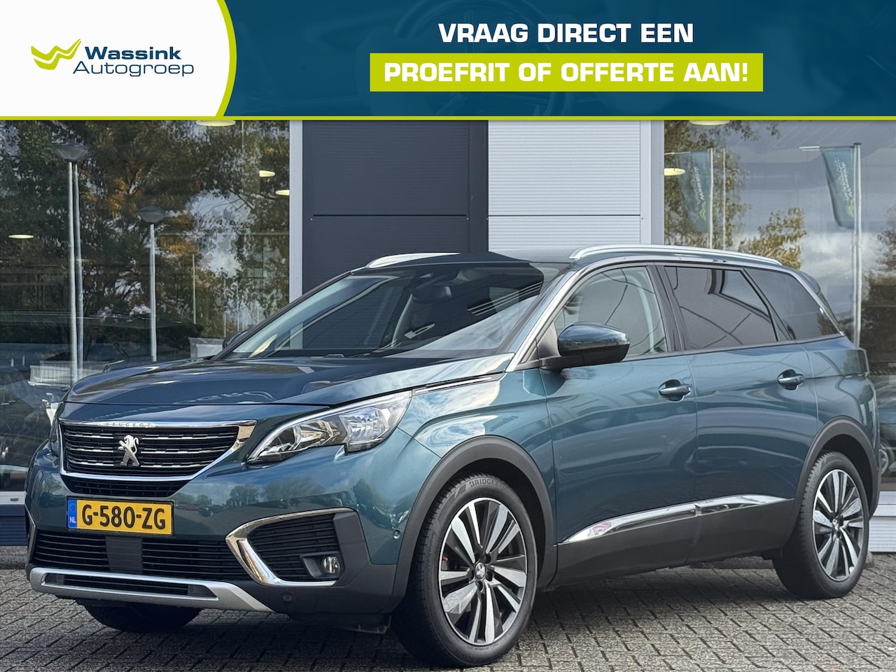 Peugeot 5008 - 1.2 Automaat 130pk Allure | Navigatie | Parkeercamera | Keyless entry | Elektrisch bedienb - AutoWereld.nl