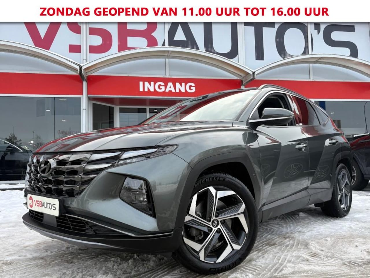 Hyundai Tucson - 1.6 PHEV 4WD 265PK AUT. NAVI CAMERA CRUISE CARPLAY STUUR/STOEL VERWARMING - AutoWereld.nl