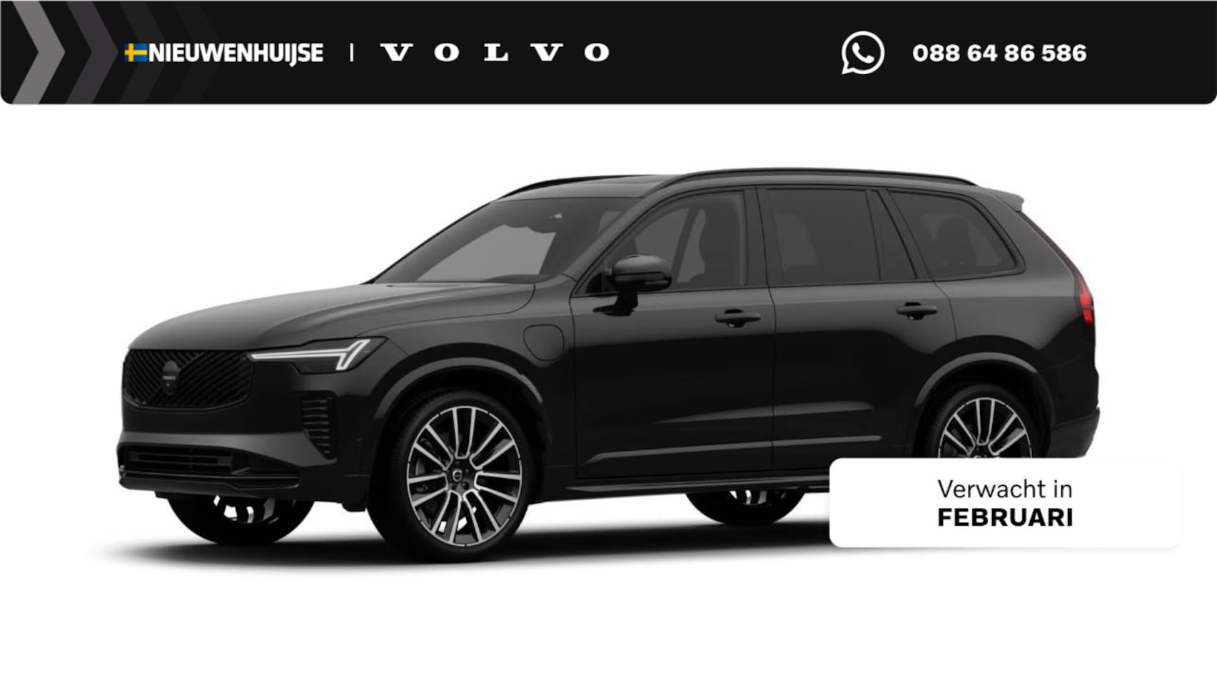 Volvo XC90 - T8 Plug-in hybrid AWD Ultra Black Ed. Exec. | Longe Range | Google | Adaptieve Cruise Cont - AutoWereld.nl