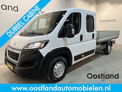 Peugeot Boxer - 2.2 BlueHDi 165 PK L4 Pro Zwaar DC Dubbel Cabine Open Laadbak / Luchtvering / Trekhaak 3.0