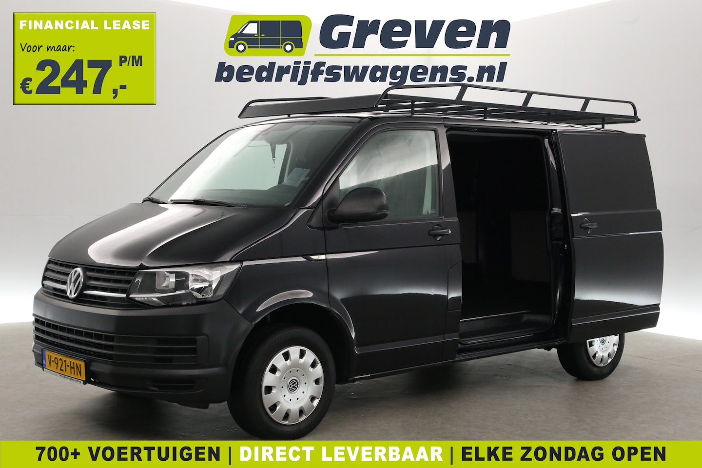 Volkswagen Transporter - 2.0 TDI 150PK L1H1 | Airco | Cruise | 2xSchuifdeur | Trekh. | Imperiaal - AutoWereld.nl