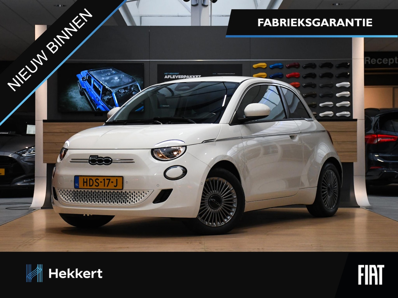 Fiat 500 - Urban 42 kWh 118pk Automaat DODE HOEK | 16''LM | STOELVERW. VOOR | CRUISE.C | PDC + CAM. - AutoWereld.nl