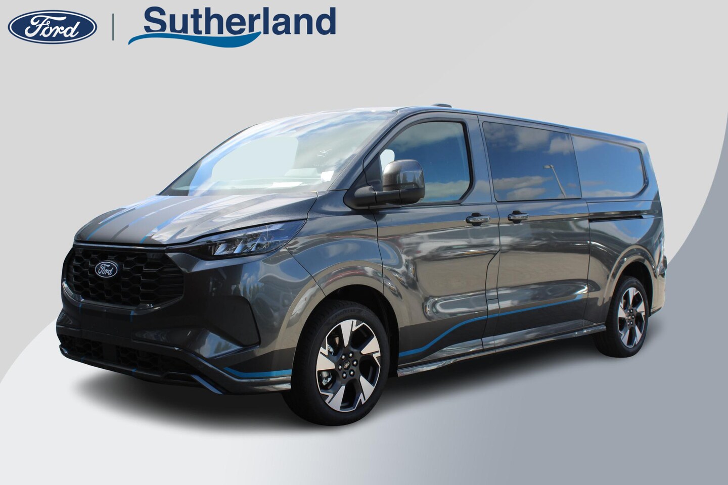 Ford Transit Custom - 320 2.5 PHEV L2H1 Sport DC | 233pk | 0,99% Renteactie! | Dubbele Cabine | Dubbele zijschui - AutoWereld.nl