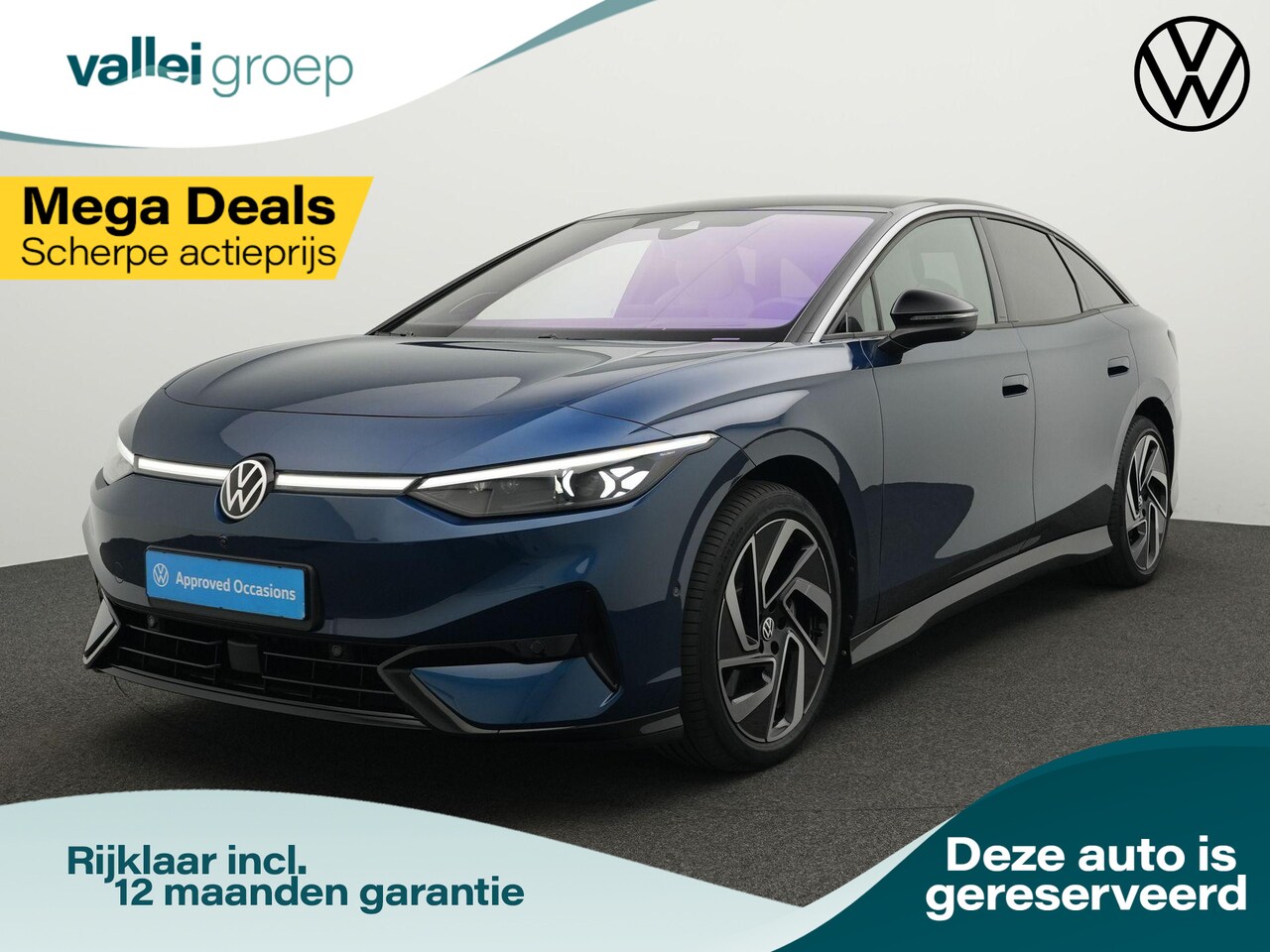 Volkswagen ID.7 - Limousine 77 kWh 286 pk Pro Business | SoH 97% | Geheugen-/massagestoelen | Adaptief onder - AutoWereld.nl