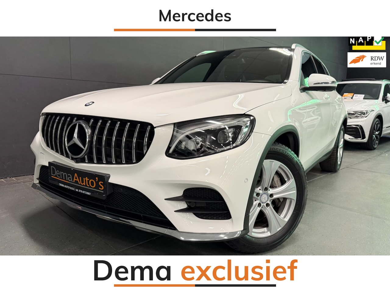 Mercedes-Benz GLC-klasse - 250 4MATIC AMG PANO/NAVI/LEDER/LED/CAM/ECC/PDC/CRUISE/STOEL-M/// - AutoWereld.nl