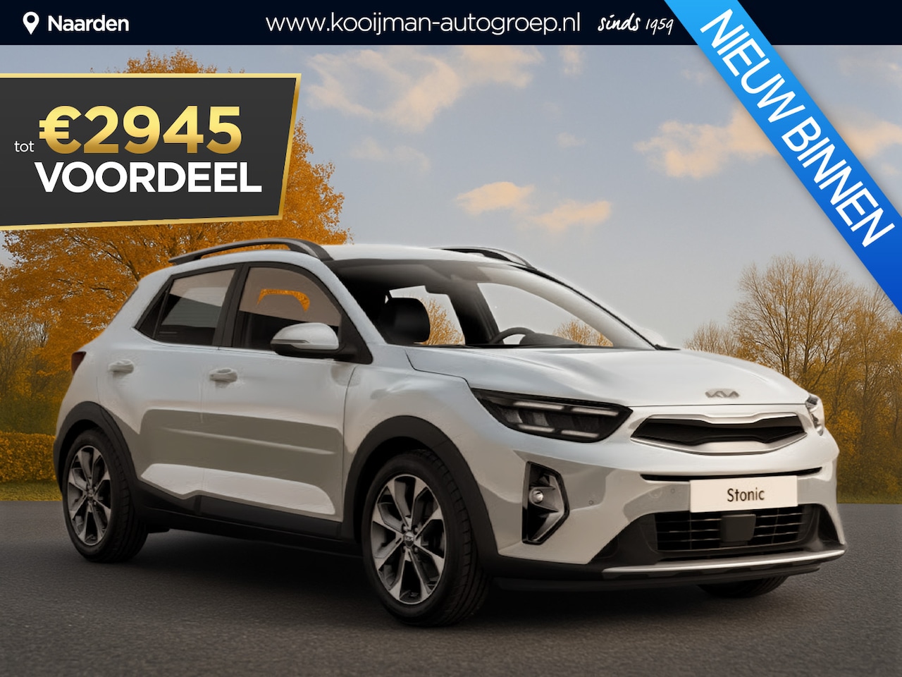 Kia Stonic - 1.0 T-GDi MHEV DynamicLine Nu €2.945,- voordeel! Nu tijdelijk extra scherp geprijsd! - AutoWereld.nl