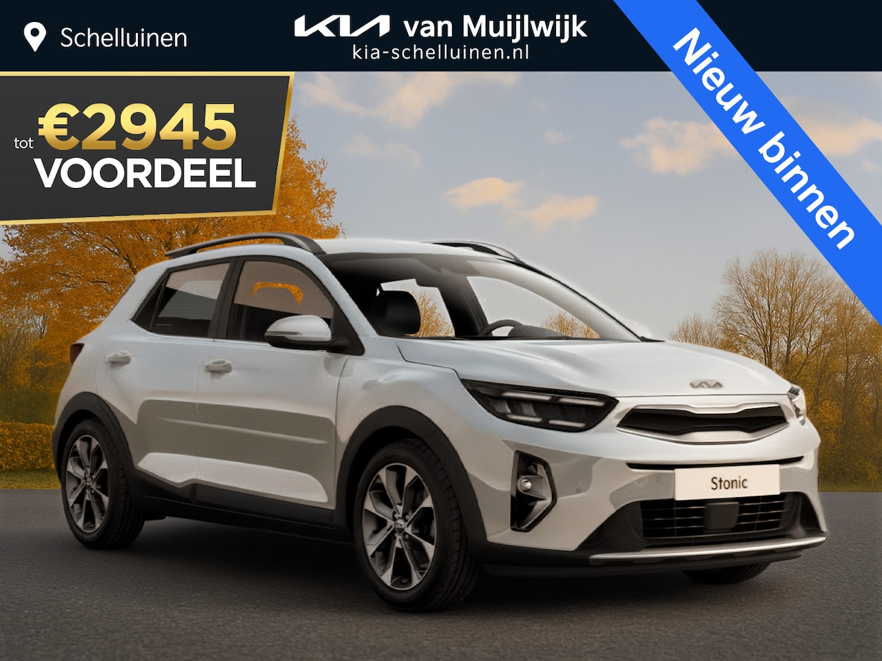 Kia Stonic - 1.0 T-GDi MHEV DynamicLine Nu €2.945,- voordeel! Nu tijdelijk extra scherp geprijsd! - AutoWereld.nl
