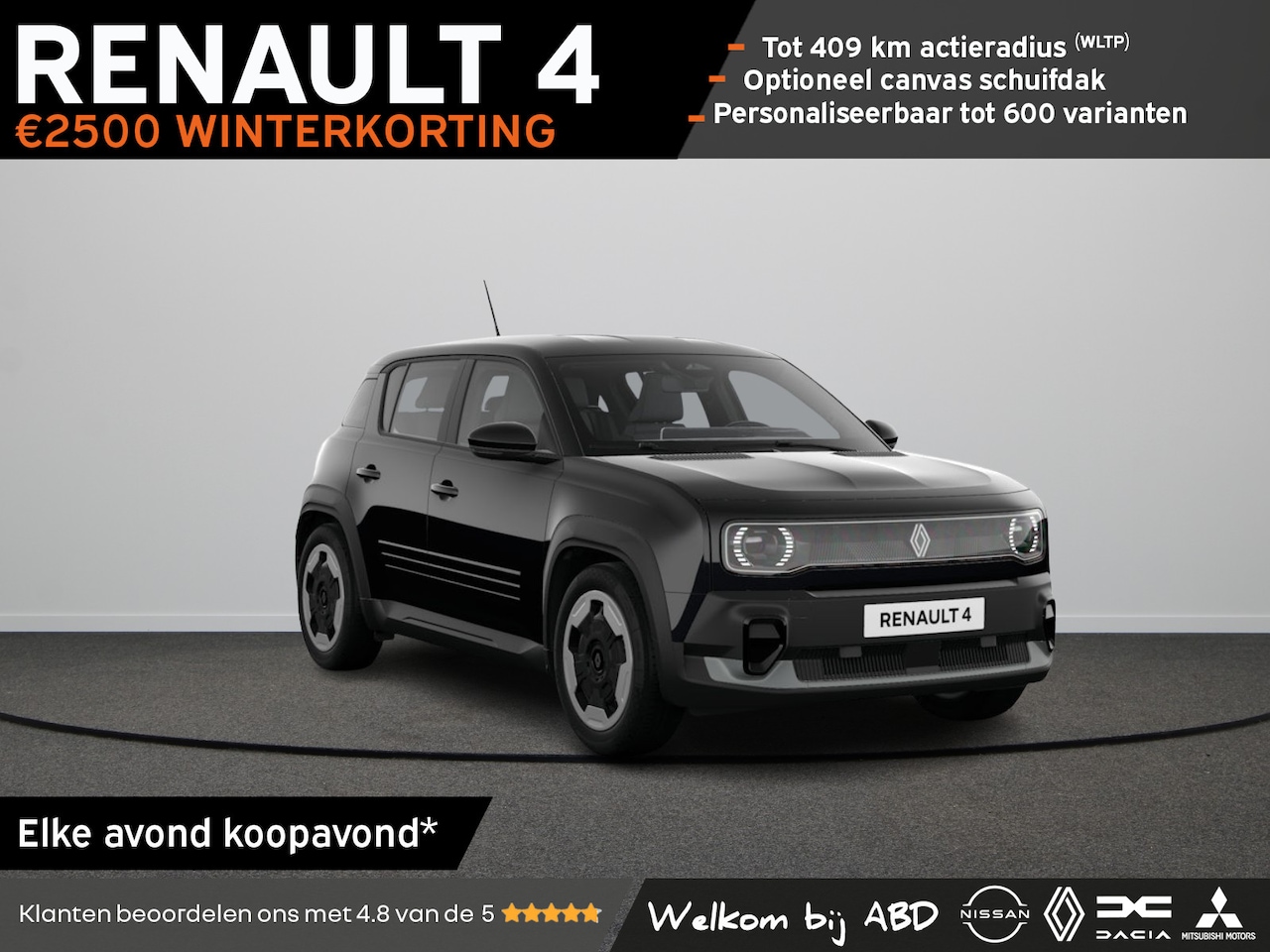 Renault 4 - Evolution Urban range | Achteruitrijcamera | Cruise control met snelheidsbegrenzer | Elekt - AutoWereld.nl