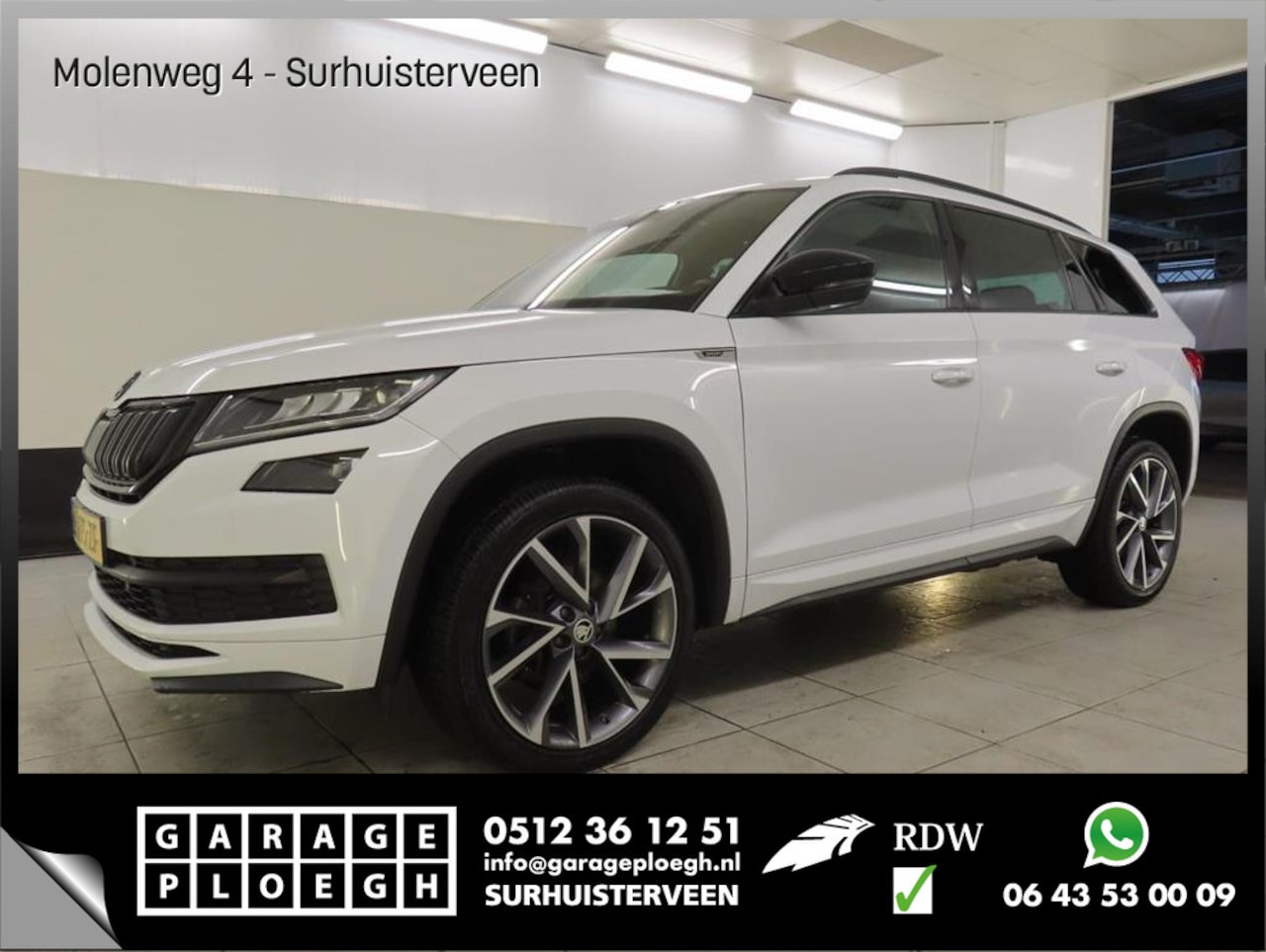 Skoda Kodiaq - 7-Pers 1.5 TSI Sportline 7p. Pano.dak Trekhaak 20"LMV Full option Business - AutoWereld.nl