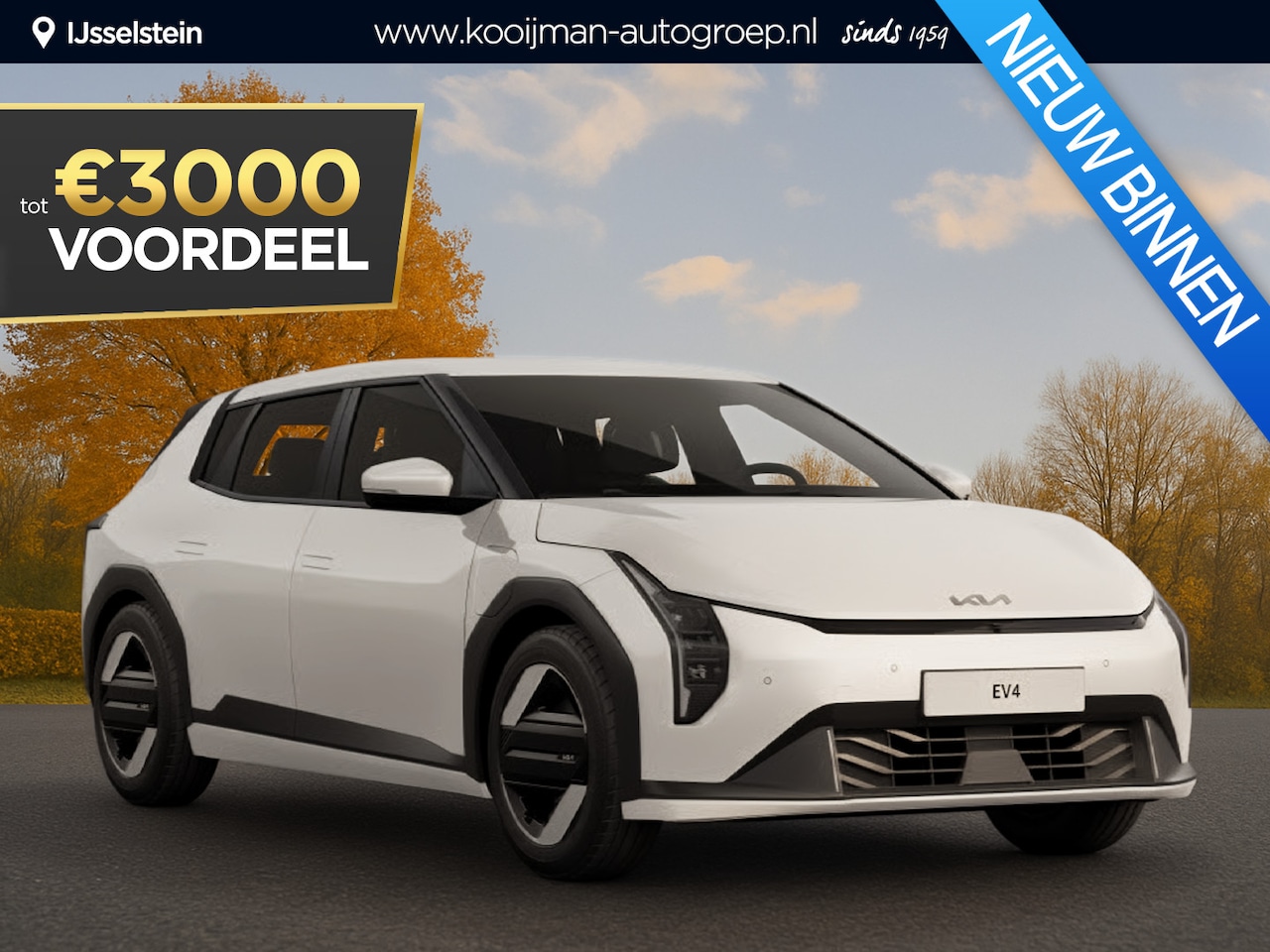 Kia EV4 - Plus 58.3 kWh Nu €3.000,- voordeel! Nu tijdelijk extra scherp geprijsd! - AutoWereld.nl