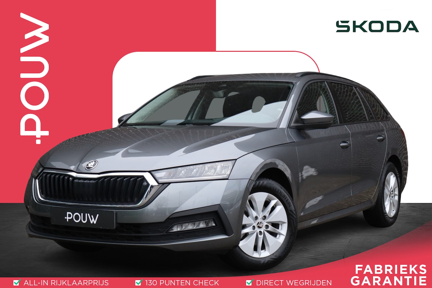 Skoda Octavia Combi - 1.0 TSI 110pk Ambition | Navigatie | Volautomatische Airconditioning | All Season Banden - AutoWereld.nl