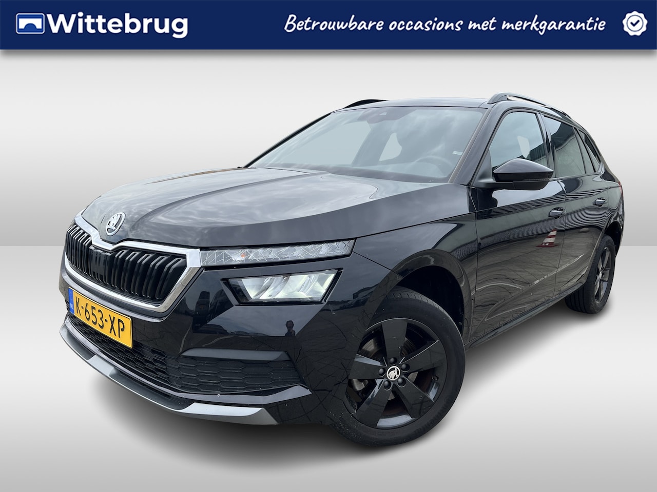 Skoda Kamiq - 1.0 TSI Sport Business DSG Automaat Panoramadak / App-connect / Parkeersensoren / LED / Cr - AutoWereld.nl